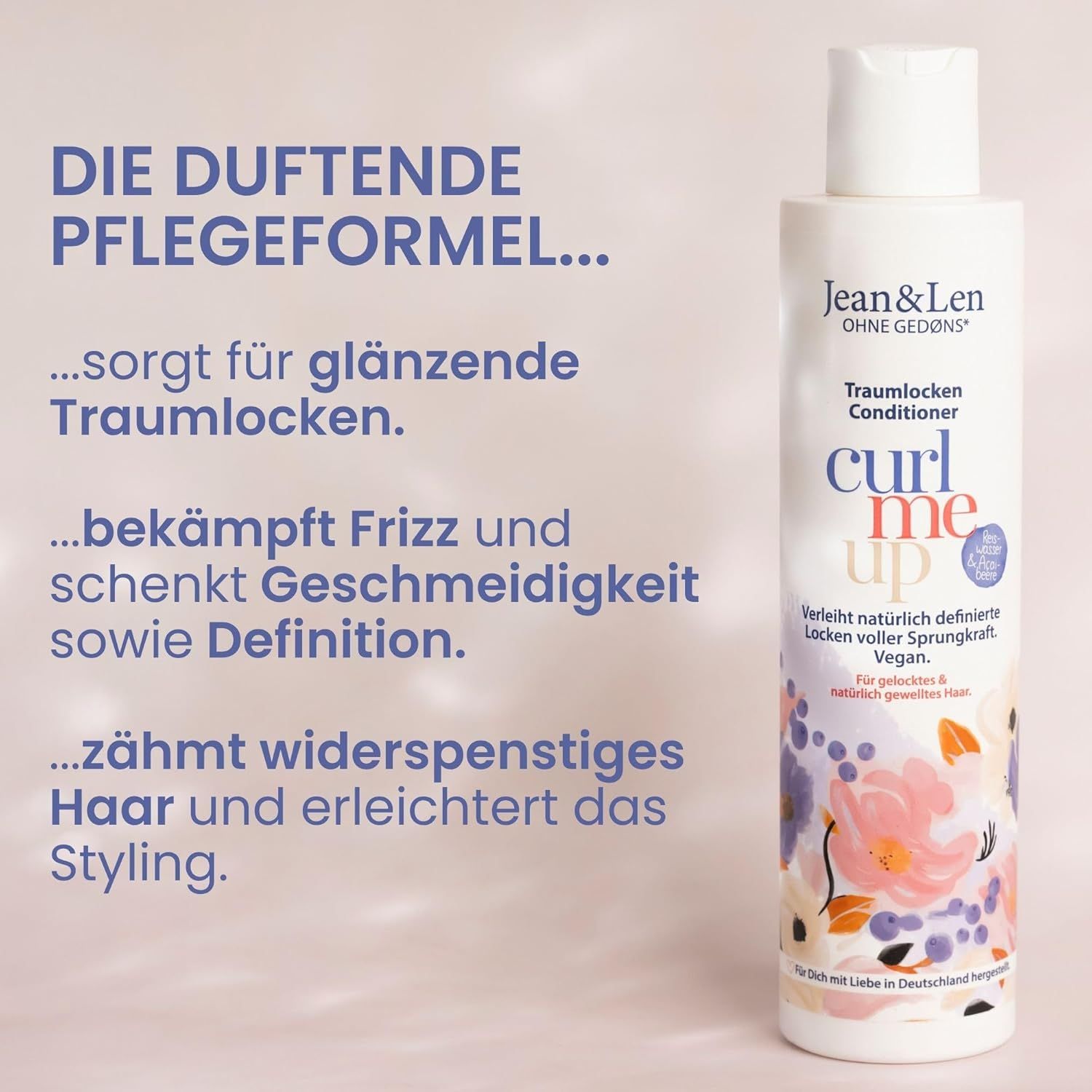 Jean & Len Traumlocken Conditioner Reiswasser & Açaibeere