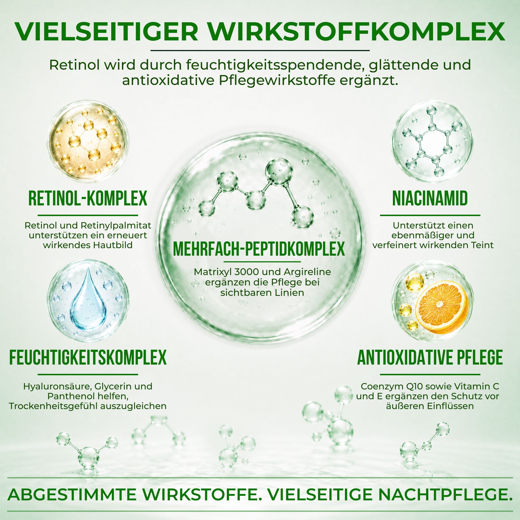 P-beauty Gesichtsserum Retinol Serum Hyaluronsäure Vitamin B5 C E