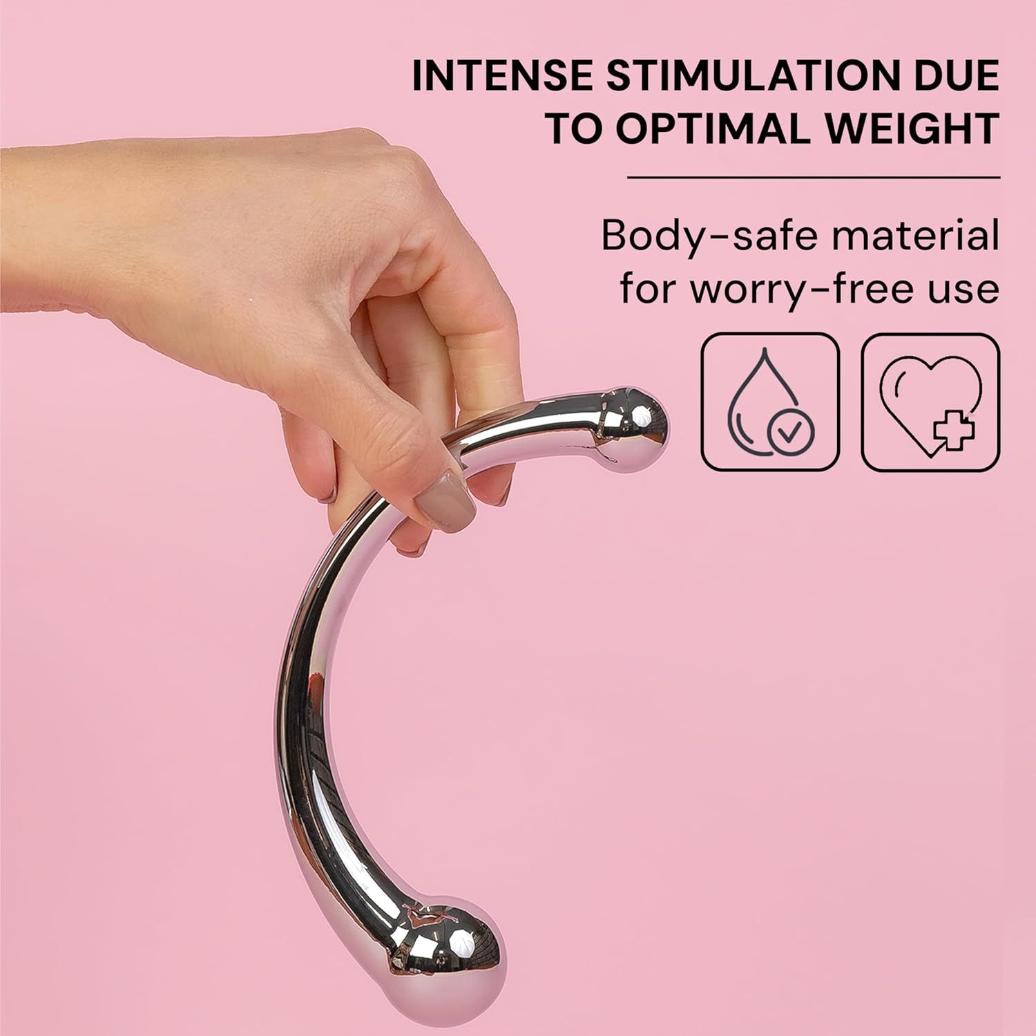 FOPS Doppeldildo Analplug metall 16cm. Prostata dildo
