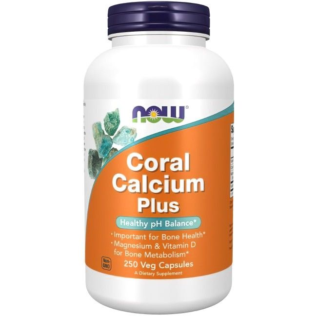 Now Foods Korallen-Kalzium Plus 250 Veg-Kapseln