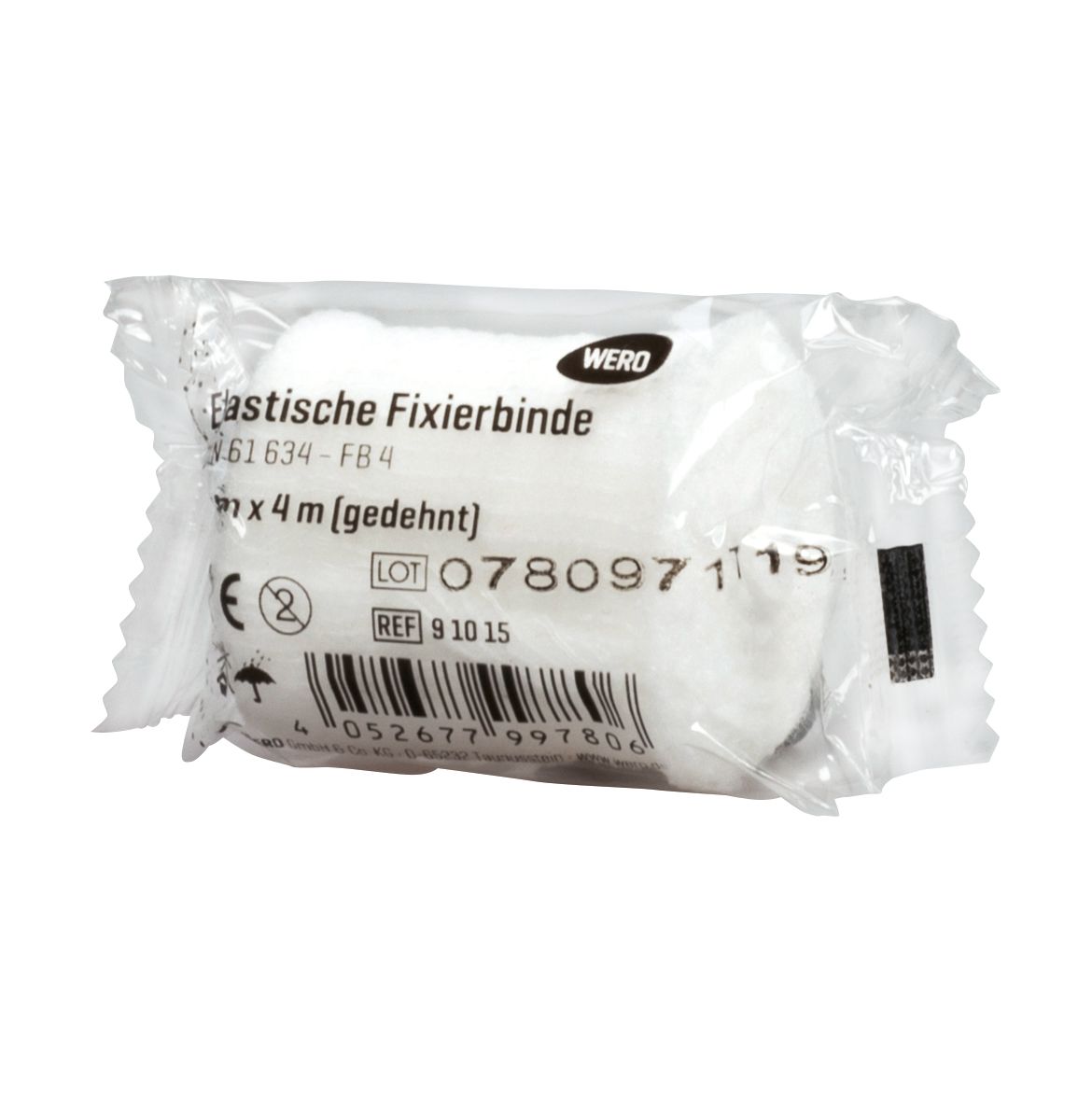 WERO Elastische Fixierbinde DIN 61 634 - FB4 4cm x 4m