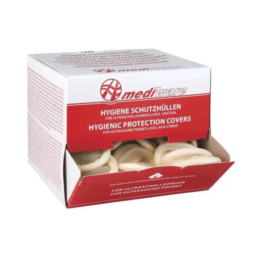 Mediware Hygienic Protection Covers für Ultraschall-Sonden, Latex, nicht steril.