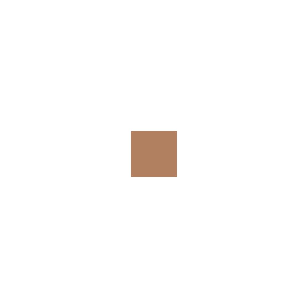 Quadratische Foundation-Farbmuster. Hellbraune Farbe. Auf weißem Hintergrund.
