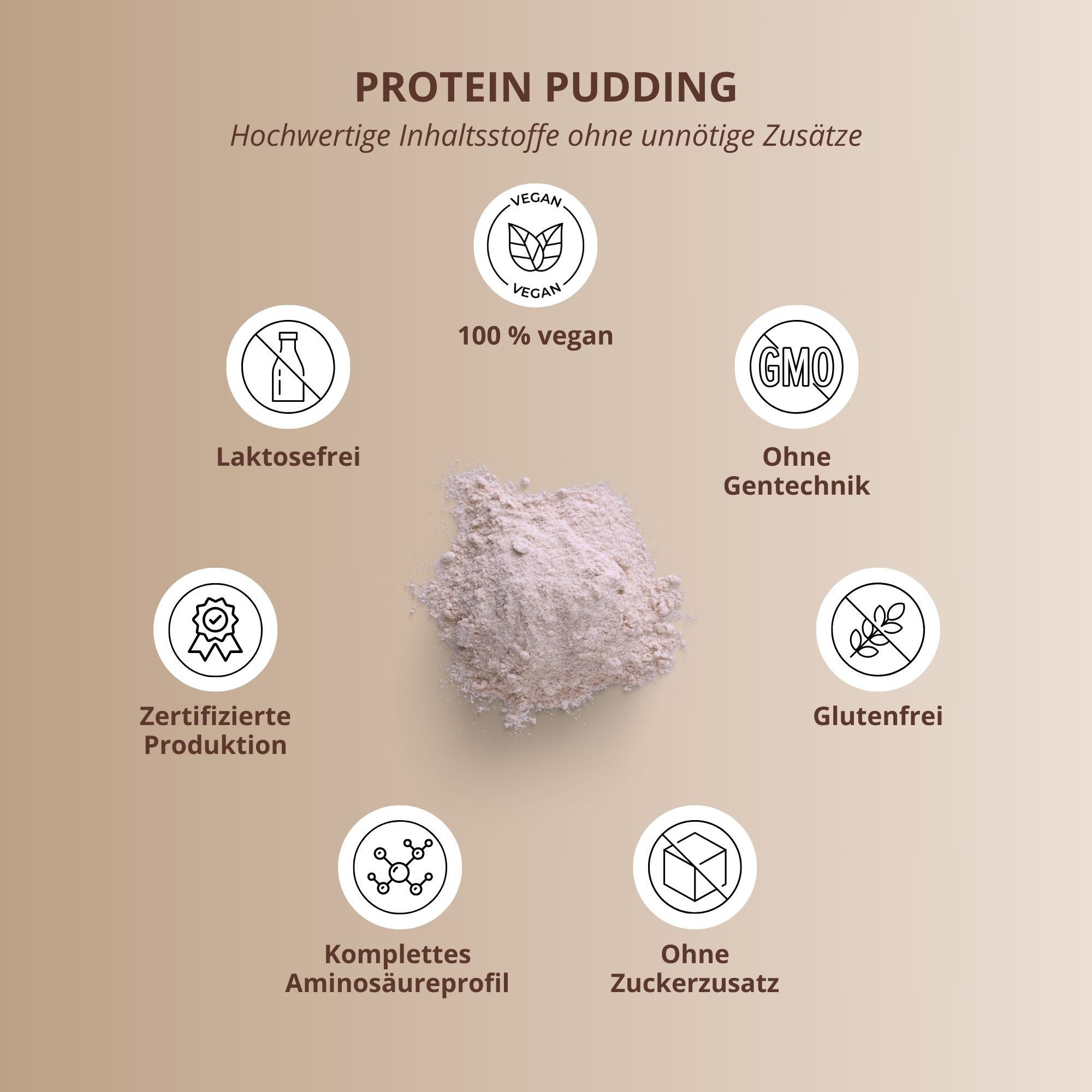 nutri+ Protein Pudding Pulver Vegan - 800g