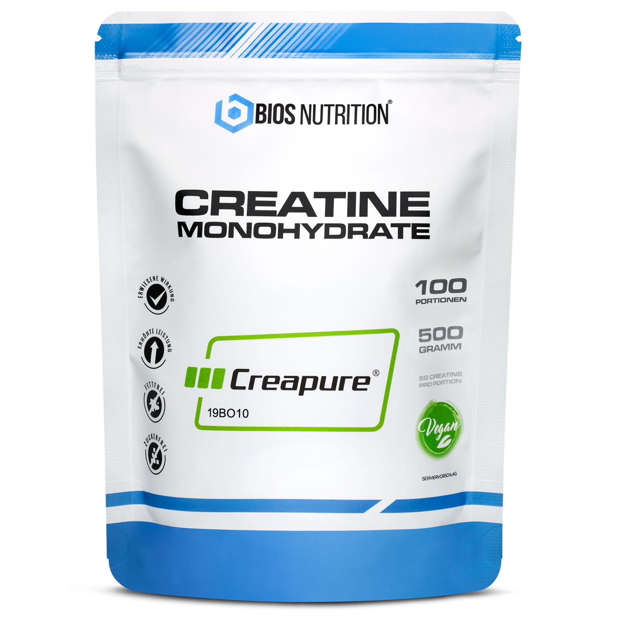 Bios Nutrition Creatin Monohydrat Pulver - 100% reinstes CREAPURE