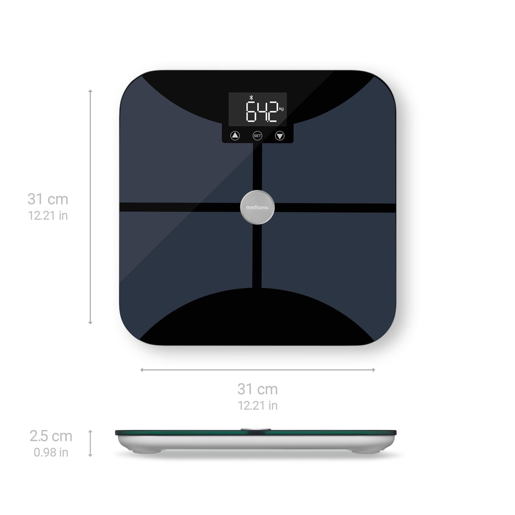 medisana BS 652 Körperanalysewaage Wifi schwarz