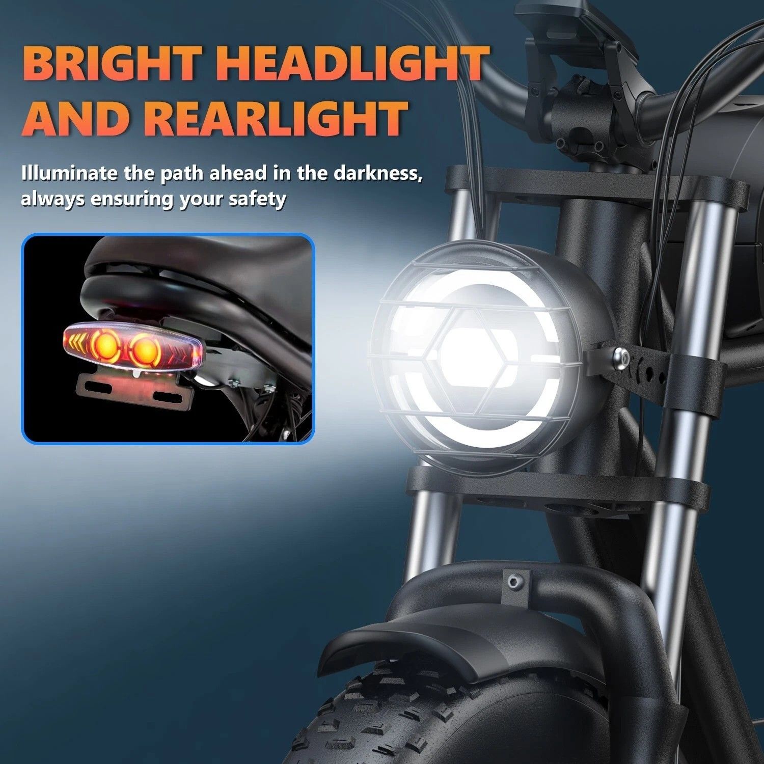 KICKWEY K7 Geländetaugliches E-Bike mit 48V 23Ah Akku mit großer Reichweite