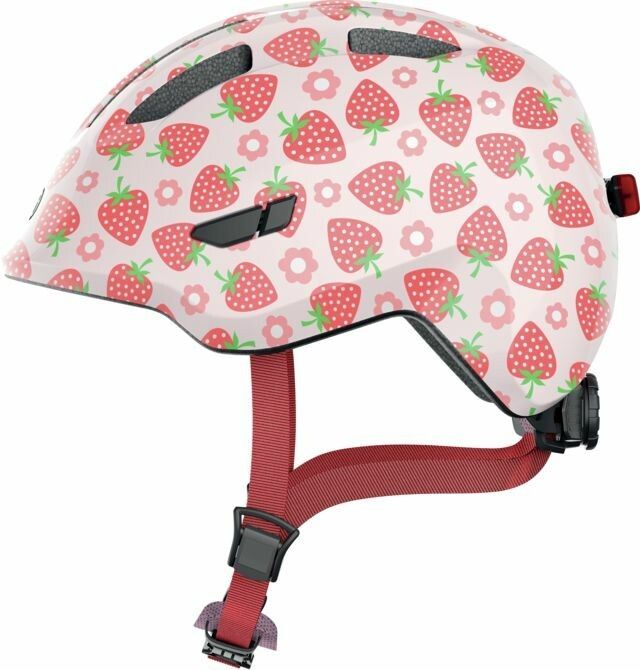 ABUS Helm Smiley 3.0 LED rosa strawberry S