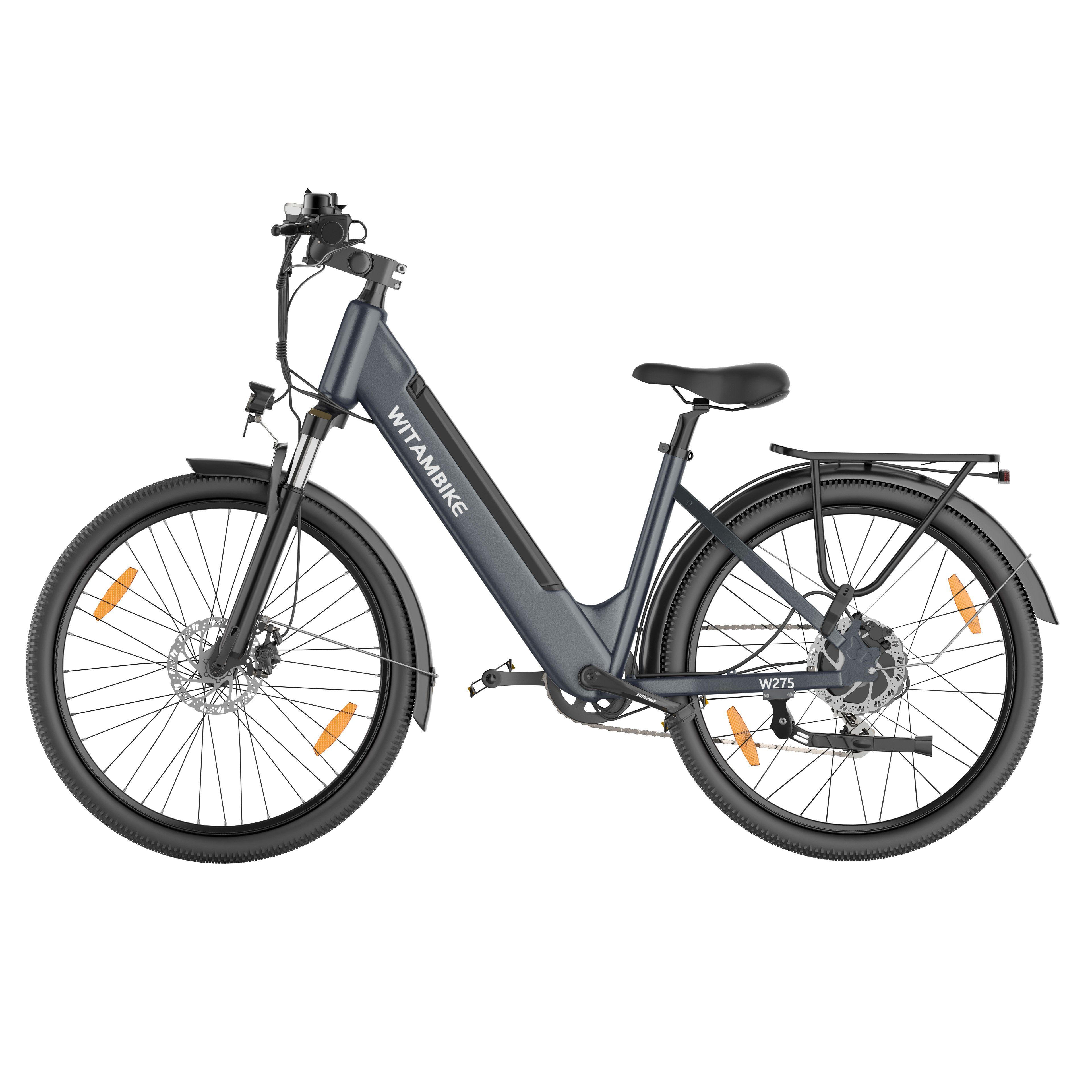 WITAMBIKE W275 E-Bike für Pendler, 36V 13Ah, 27,5" x 2,10 Reifen