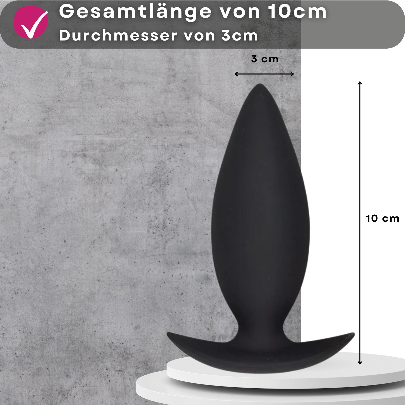 Analplug aus Silikon - Training "Advanced" - Lovelyness