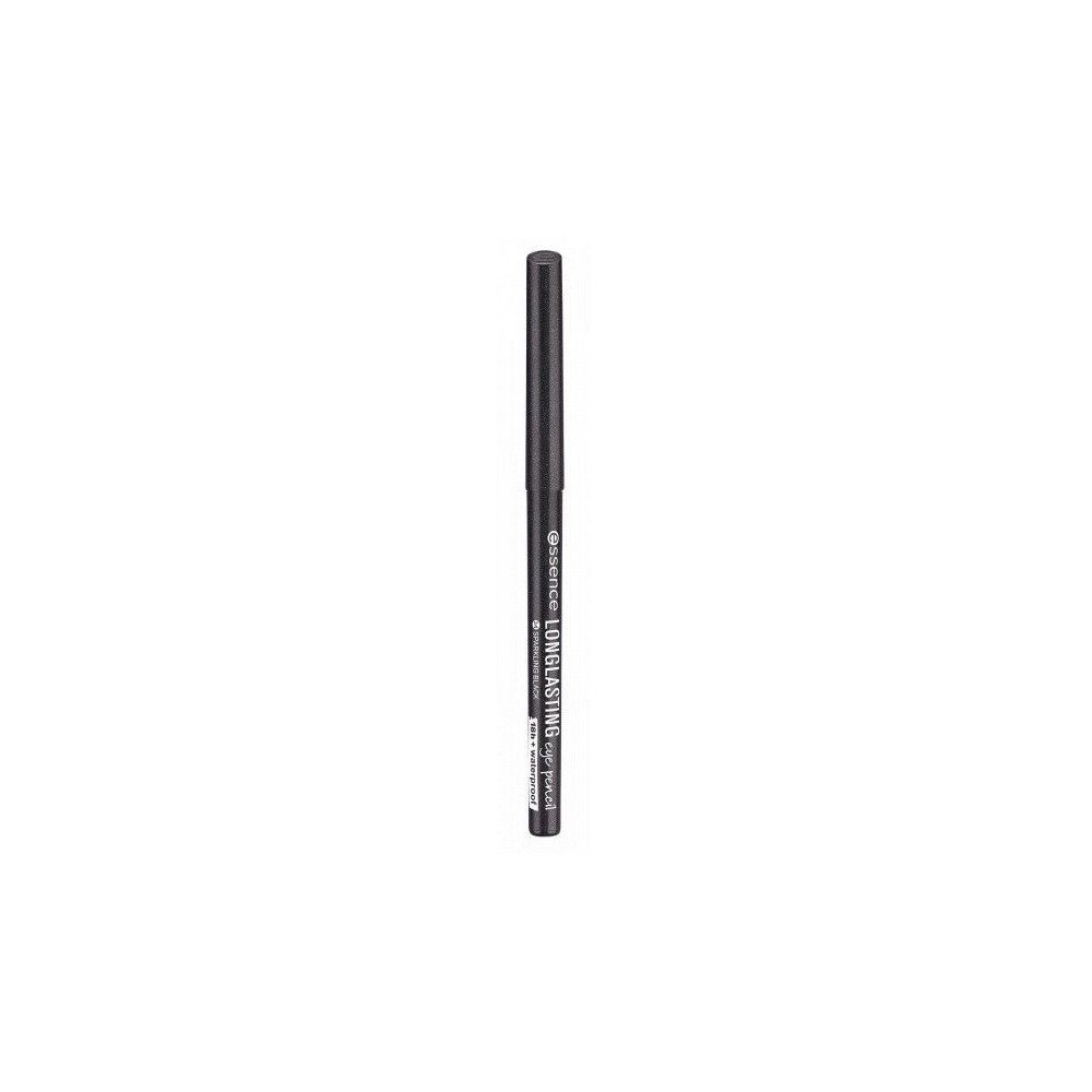 Schwarzer Augenstift. Aufschrift: Essence Longlasting Eye Pencil. Waterproof.
