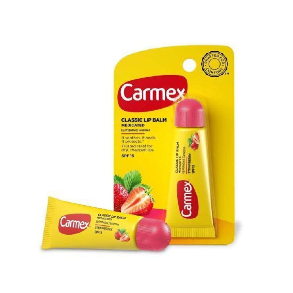 carmex strawberry bálsamo labial SPF15