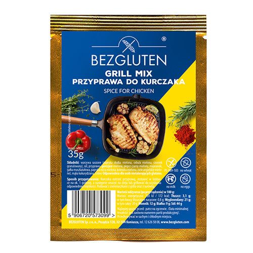 Bezgluten Grillgewürz Hühnchen glutenfrei