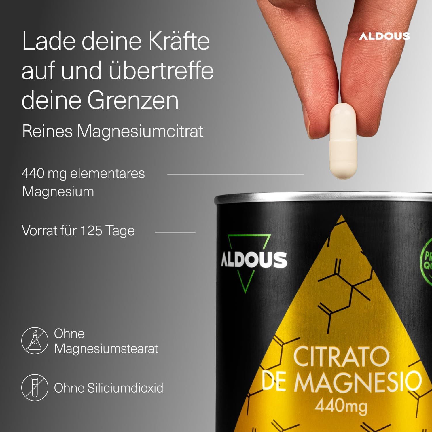 Aldous Magnesiumcitrat Kapseln