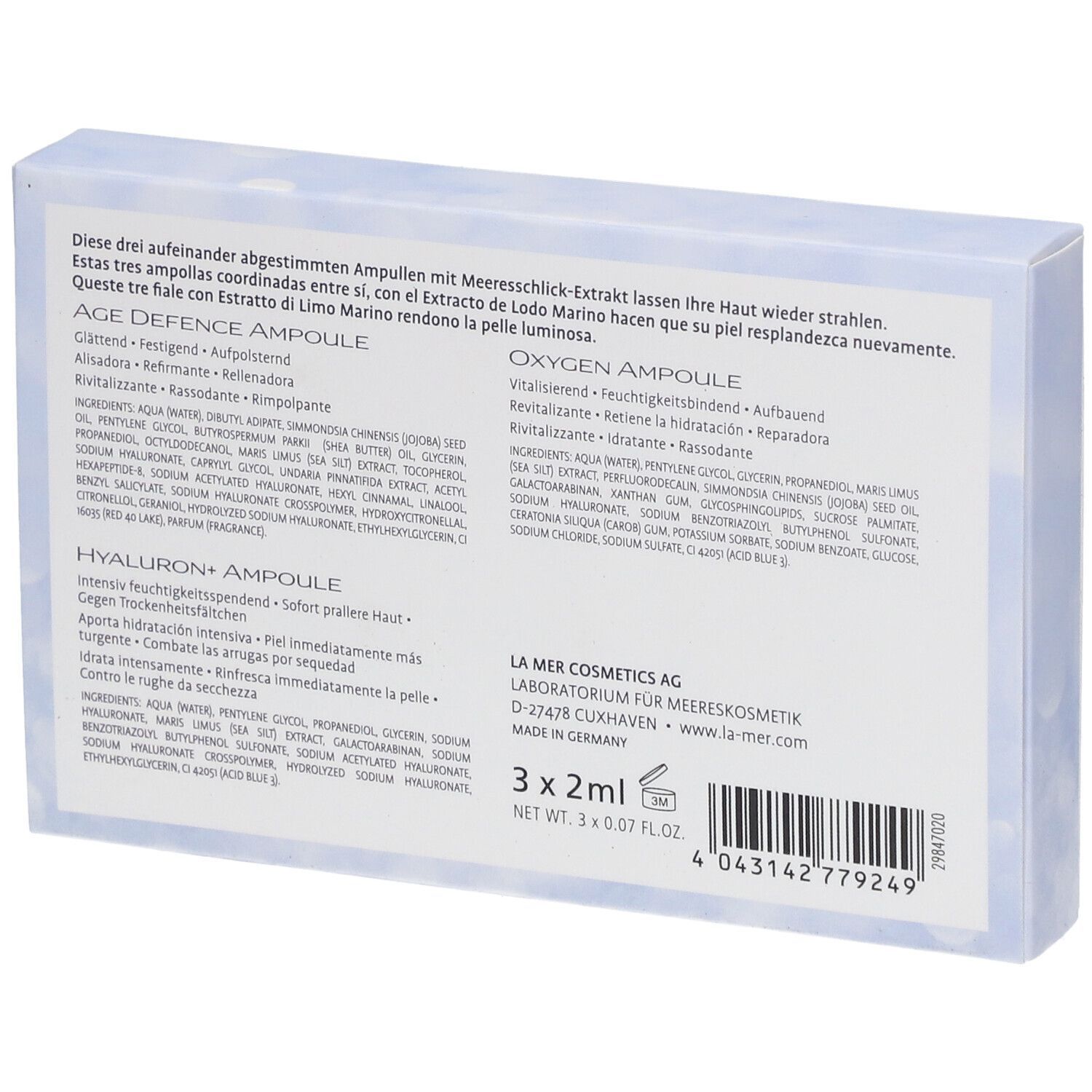 La mer Ampullenset Anti Age