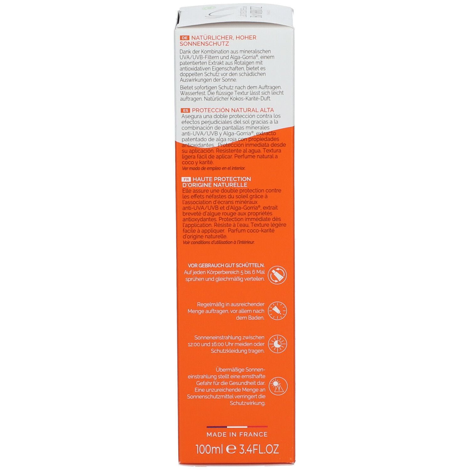 Laboratoires de BIARRITZ ALGAMARIS Bio-Sonnenspray SPF 30