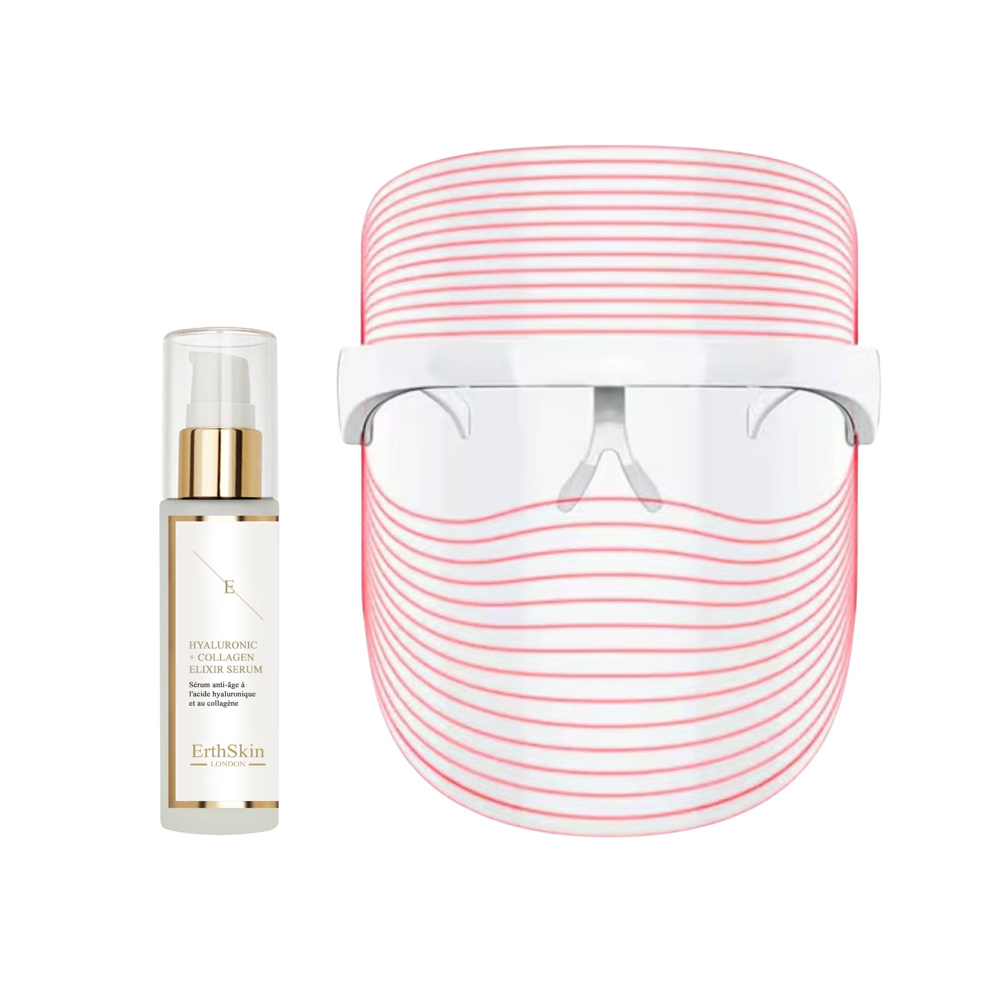ErthSkin London LED Maske 3 Farben Duo Hyaluron Kollagen
