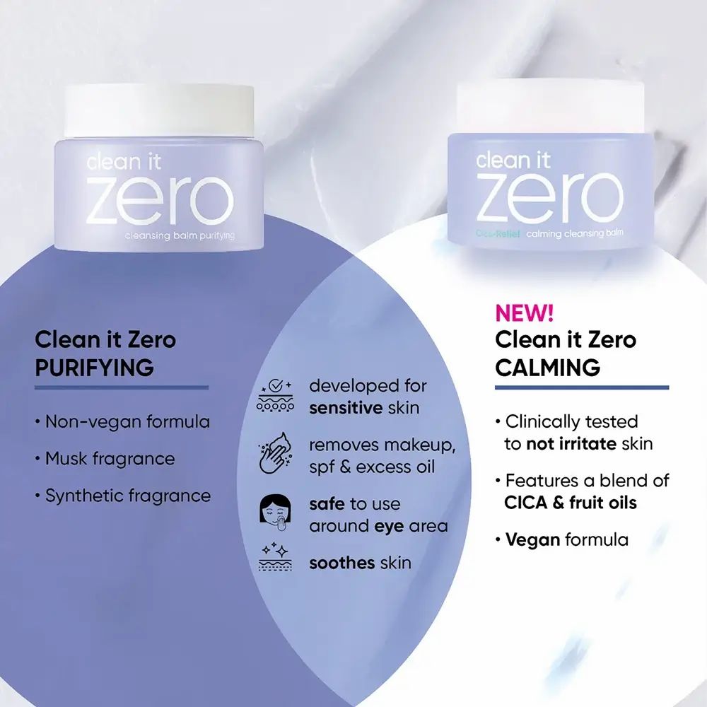 Clean it Zero Reinigungsbalsam, nicht-vegane Formel, Moschus- und synthetische Duftstoffe.