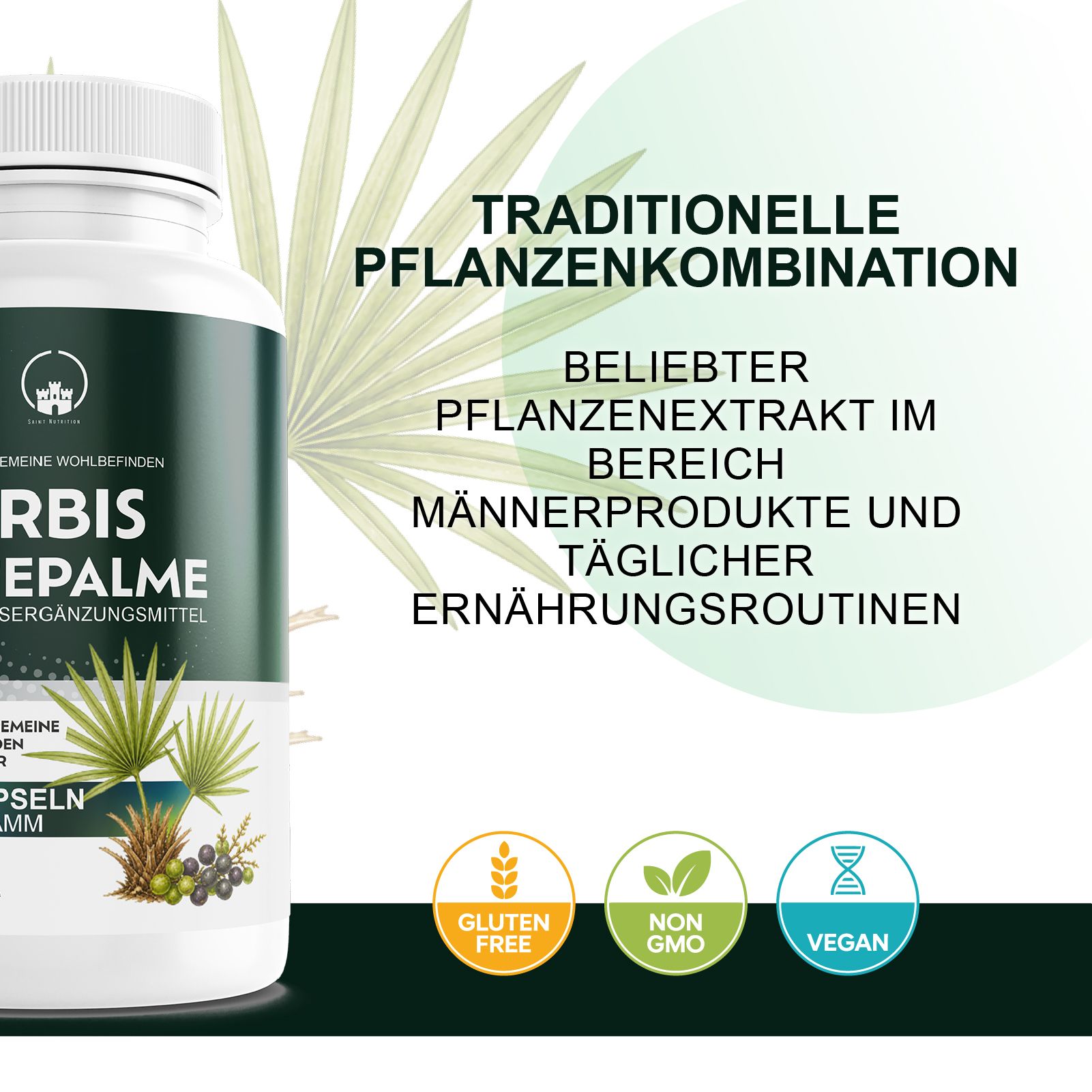 Saint Nutrition Kürbis Sägepalme Kapseln