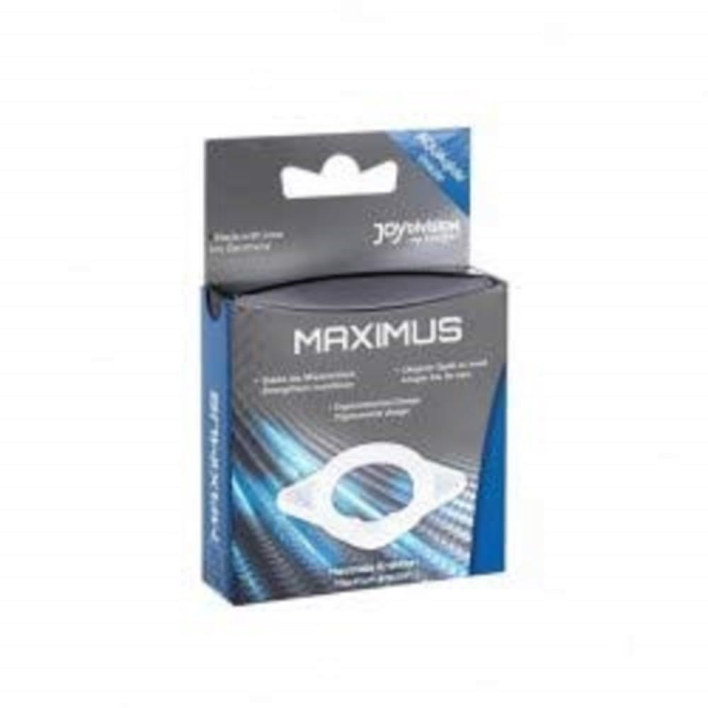 JOYDIVISION MAXIMUS Potenzring 15mm in Verpackung. Weißer Ring mit ergonomischer Form.