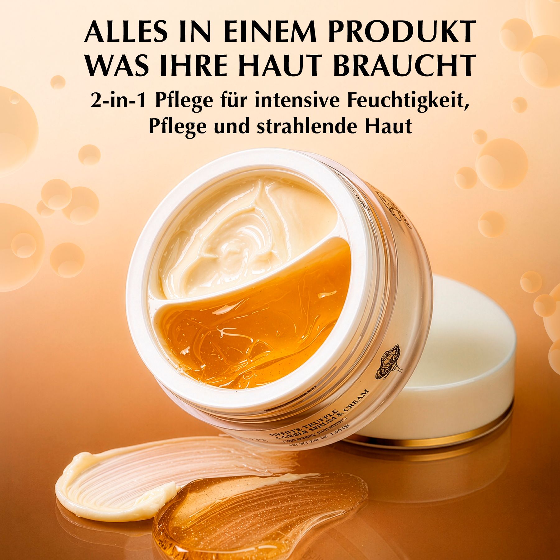 d'Alba Gesichtsserum Italian weißer Trüffel Double Serum Cream Koreanische Hautpflege
