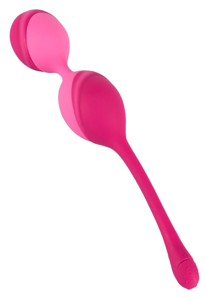 Rosa Duo-Vibrokugel. Produkt liegt auf weißem Hintergrund.
