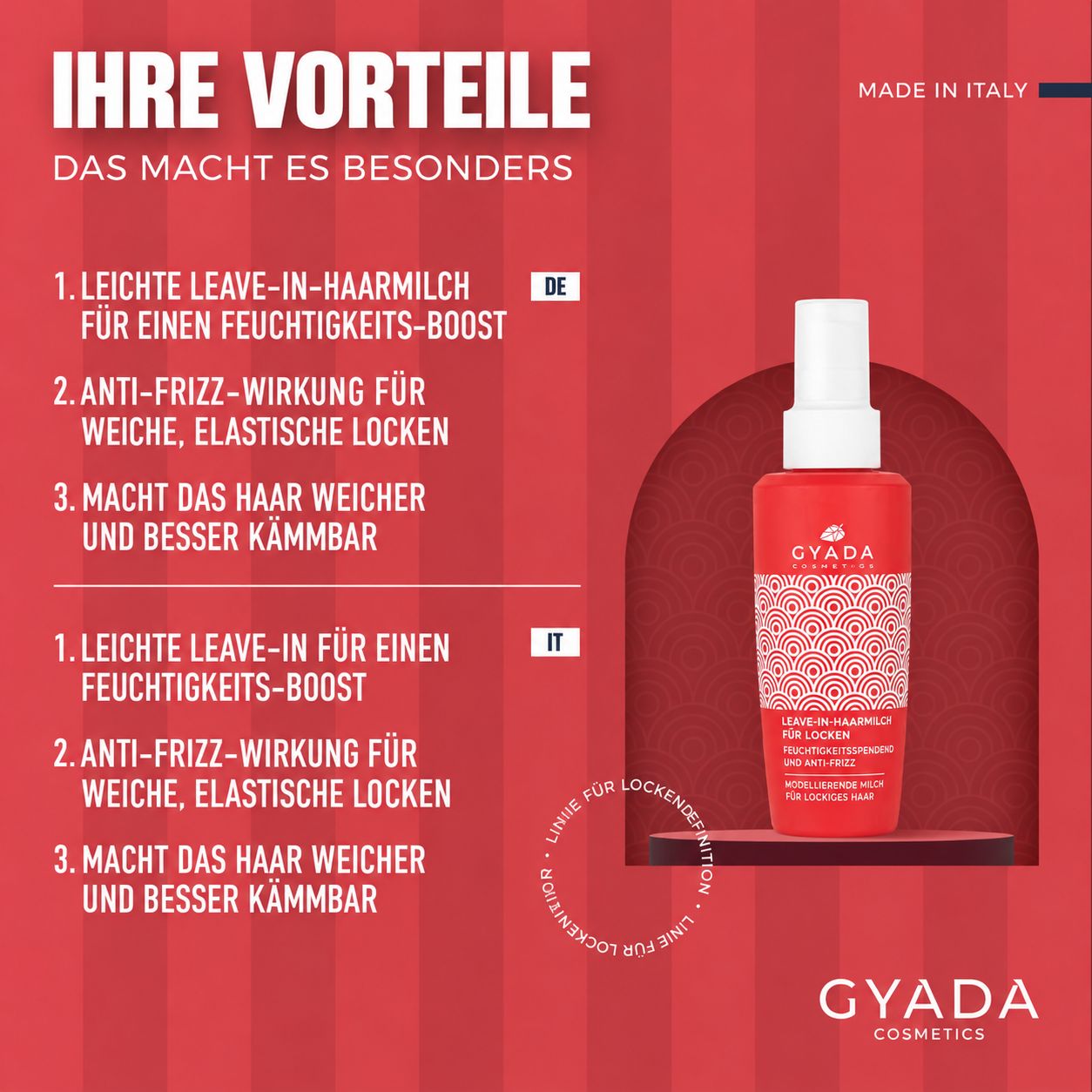 Rosa Flasche mit Pumpspender, Phyto relax, Keratin Color, Farbschutz Leave-in Conditioner.