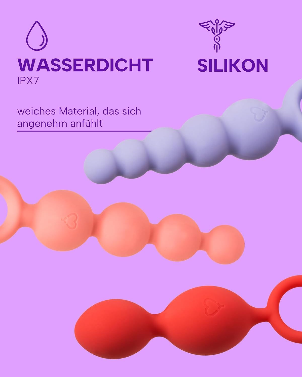 MySecretCase Analtrainer-Sortiment aus Silikon