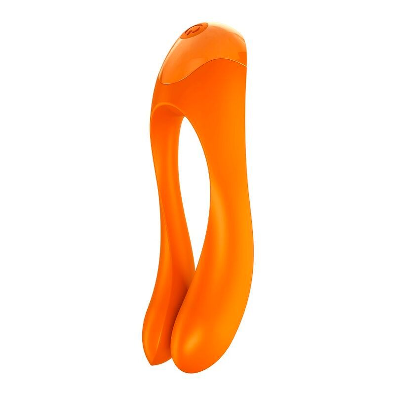 Orange Finger Vibrator, Seitenansicht