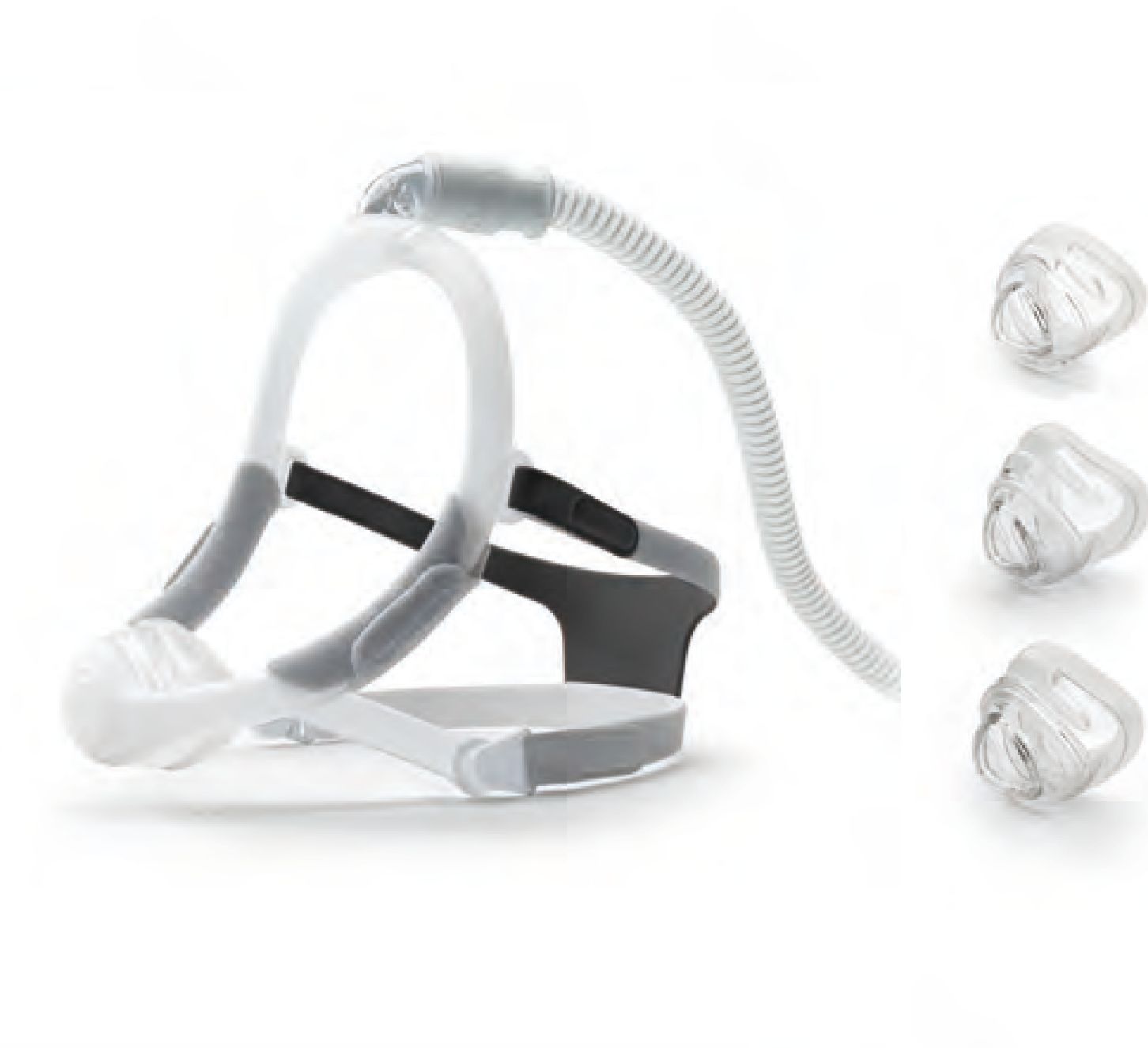 Philips DreamWisp Fitpack Nasal Maskenkissen Inkl. S, M, und L, mit Ausatemventil und Kopfband