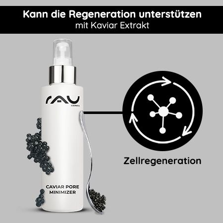 RAU Cosmetics Caviar Pore Minimizer Anti-Age Serum mit Meersalz für kleinere & feinere Poren