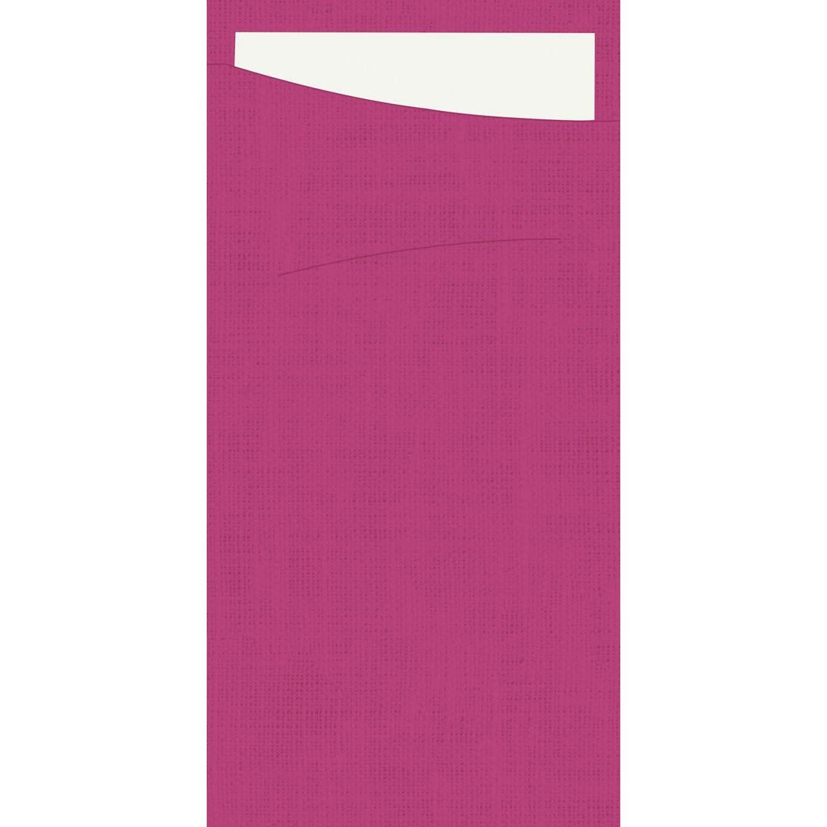 4x Sacchetto Dunisoft 230 x 115 mm   fuchsia/weiß