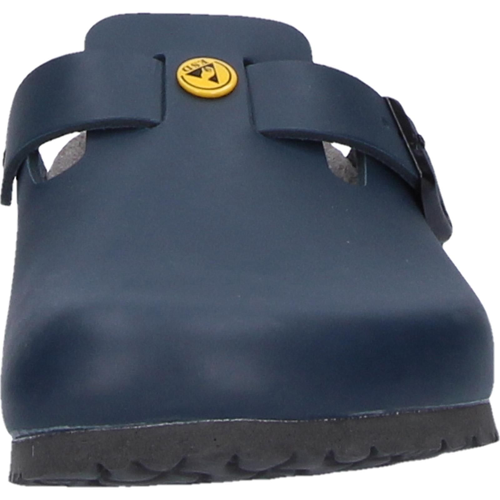 Birkenstock Boston ESD Pantolette blau normale Weite Gr. 46