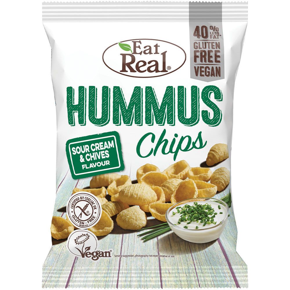 Eat Real Hummus Chips Sour Cream & Chives glutenfrei 135 g Shop Apotheke