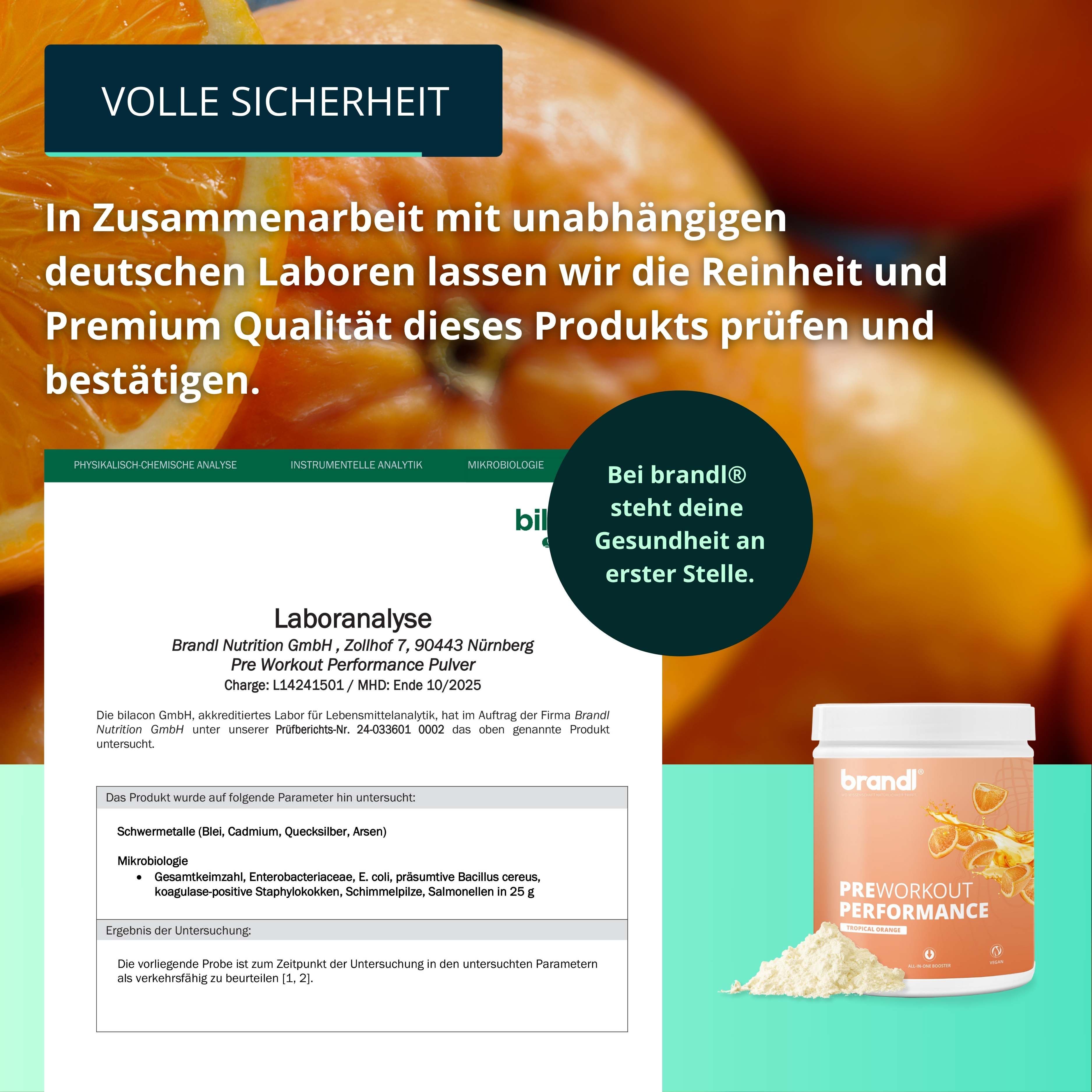 brandl® Pre-Workout Booster 2.0 | Stufe 2