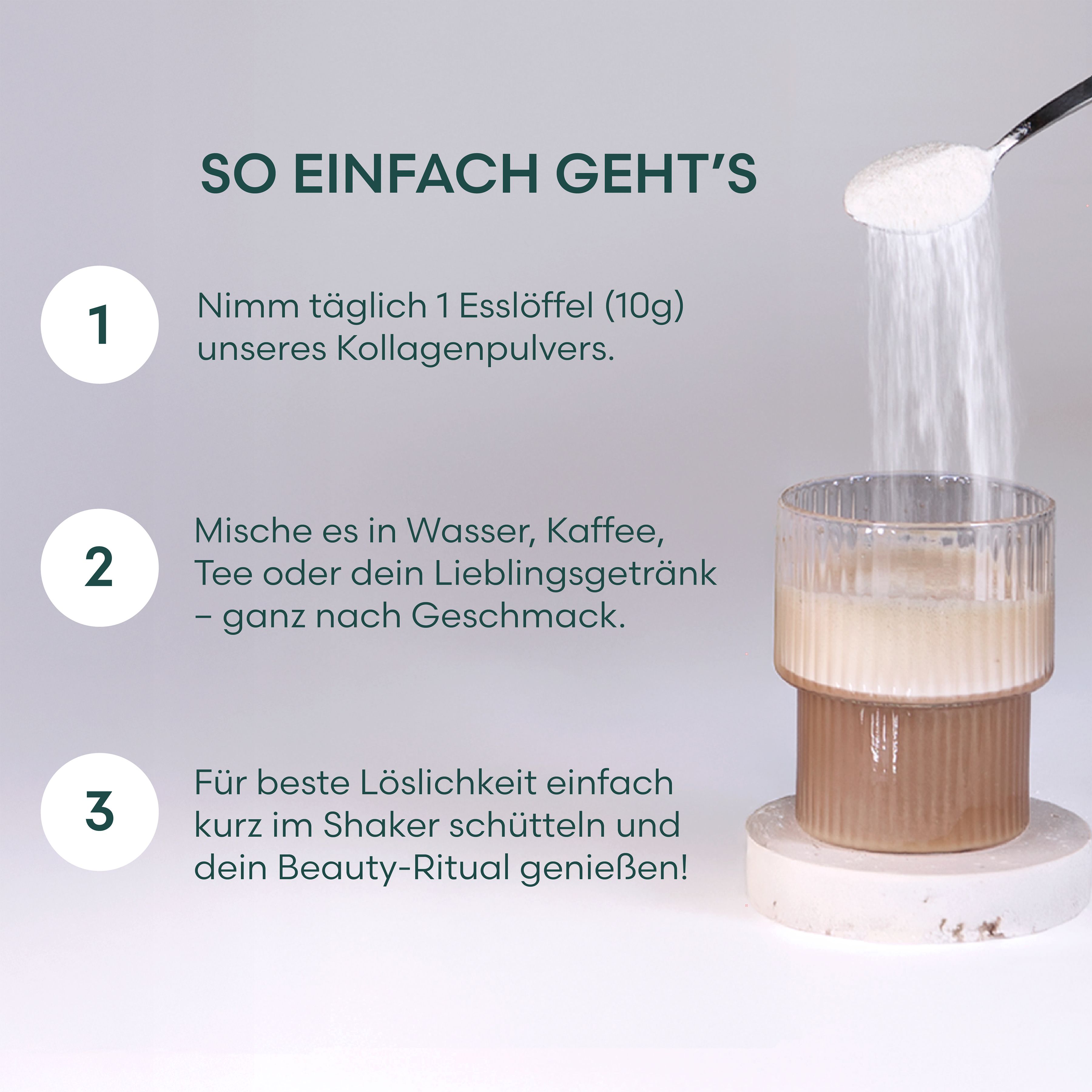 Kollagen Pulver NEUTRALER GESCHMACK & GERUCH 50 Portionen
