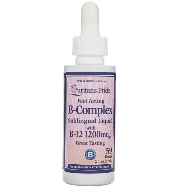Puritan's Pride B-Komplex mit Vitamin B12 Flüssigkeit