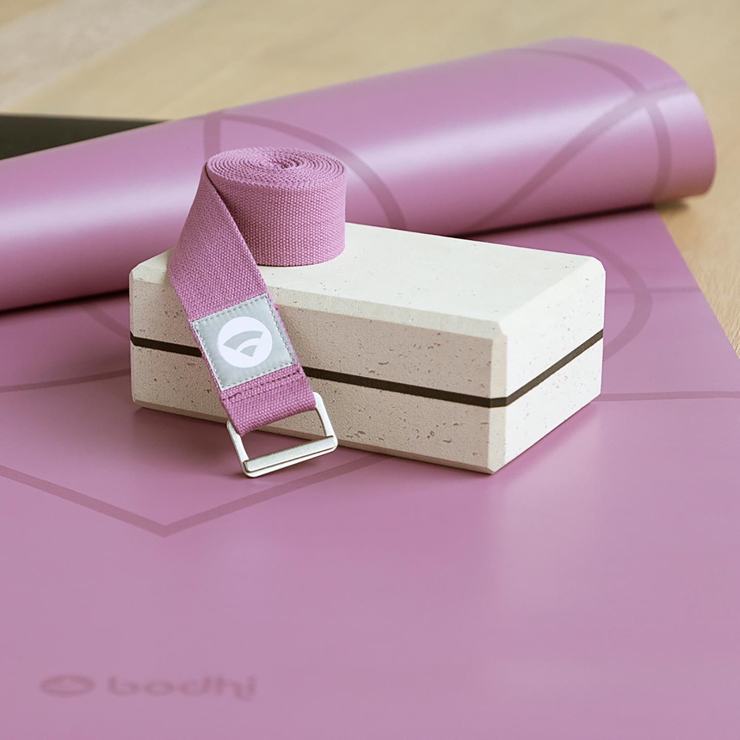 Yoga Asana Brick Bamboo beige EVA Schaum m. Bambus 933BEC