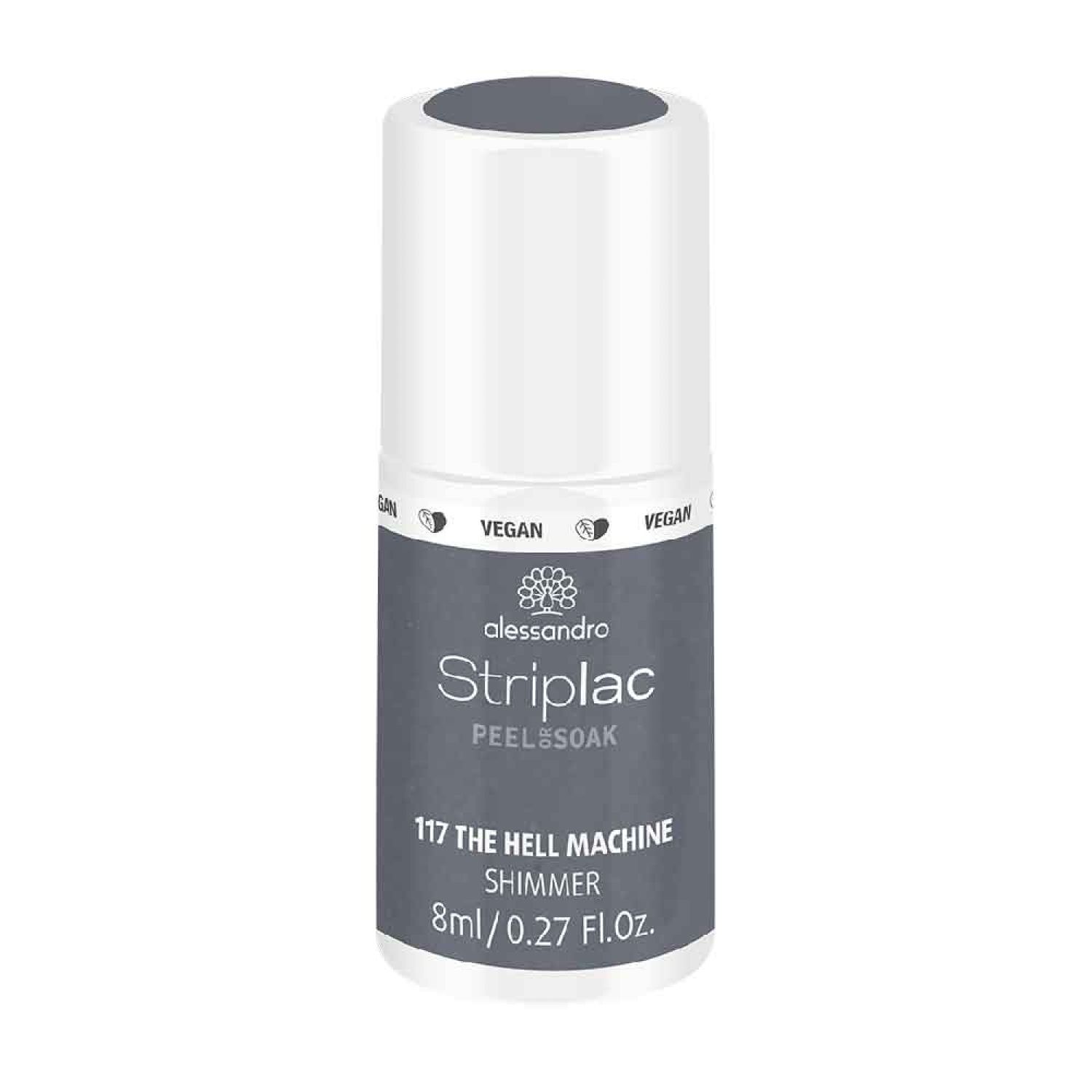 Alessandro International StripLac Peel or Soak 8 ml - 117 the hell machine