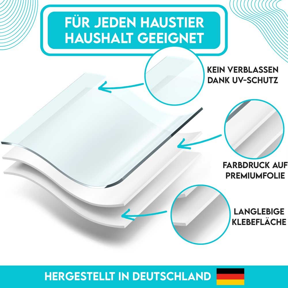 HUND IST KÖNIG® Notfall-Aufkleber zur Haustier-Rettung