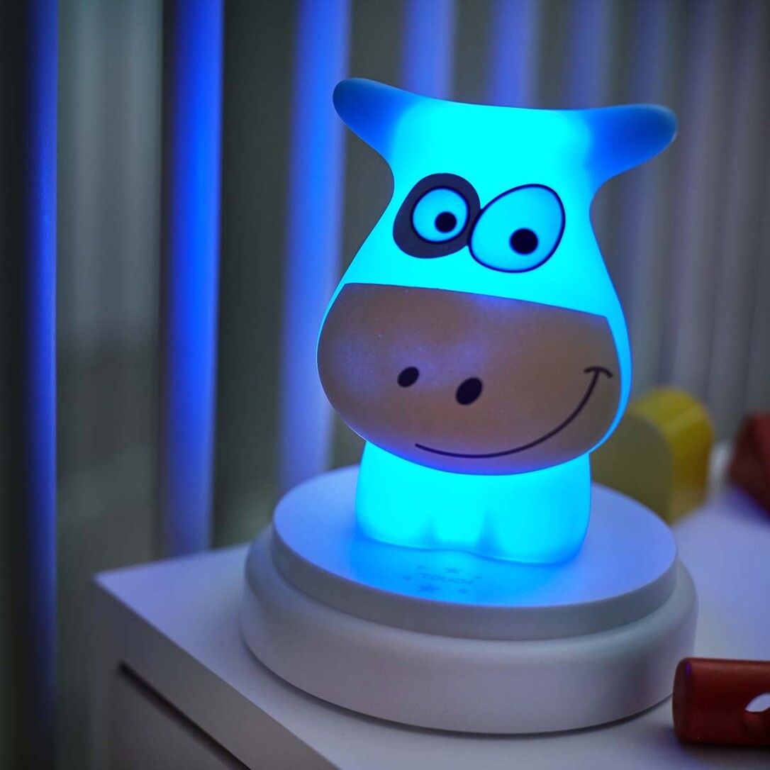 Alecto NAUGHTY COW LED Nachtlicht Kuhblau