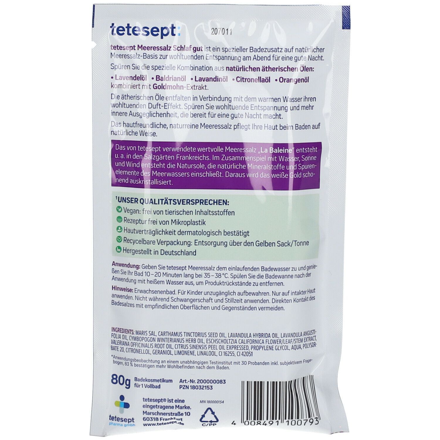 tetesept® Meeressalz Schlaf gut