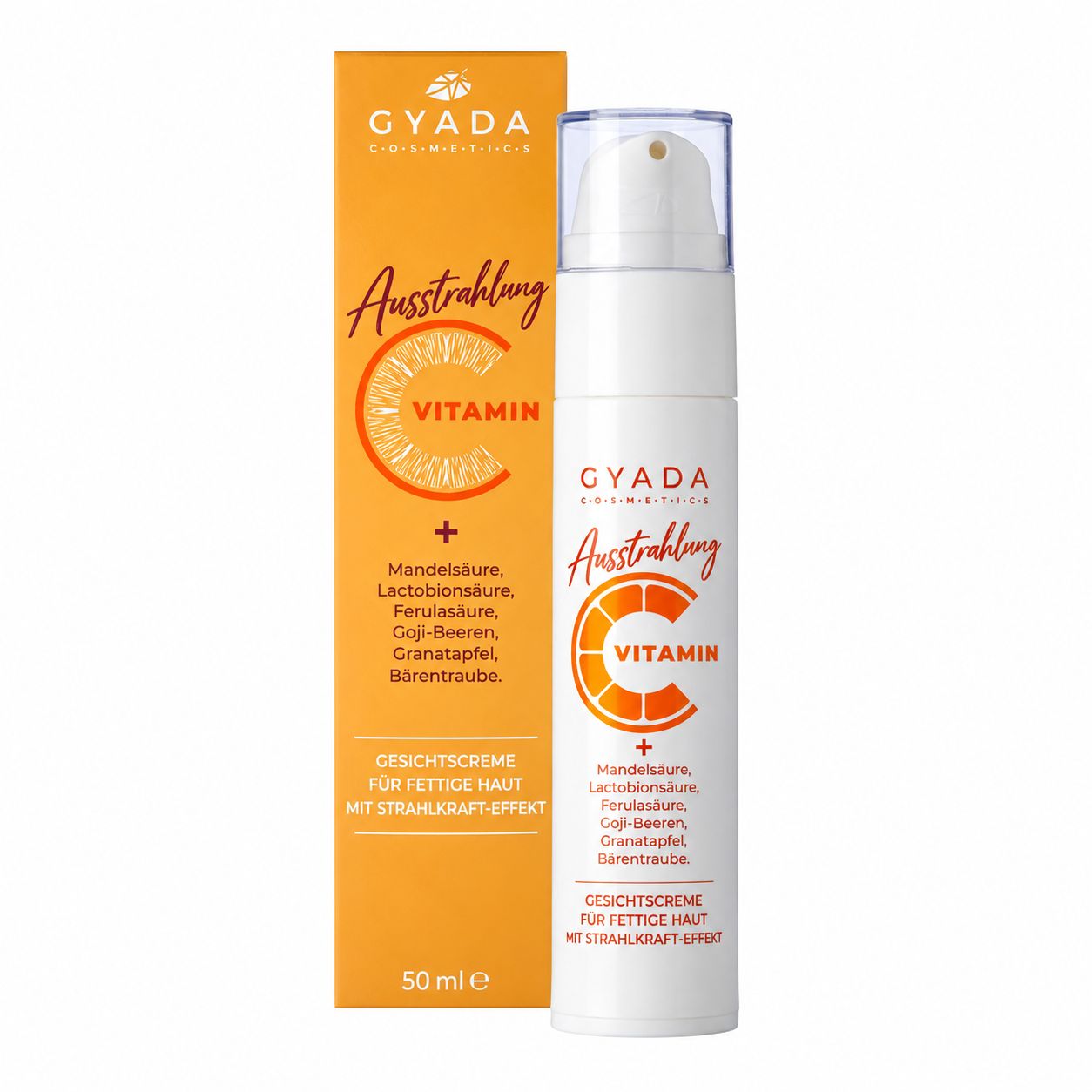 Gyada Radiance Vitamin C Gesichtscreme: Anwendungshinweise für einen strahlenden Teint.