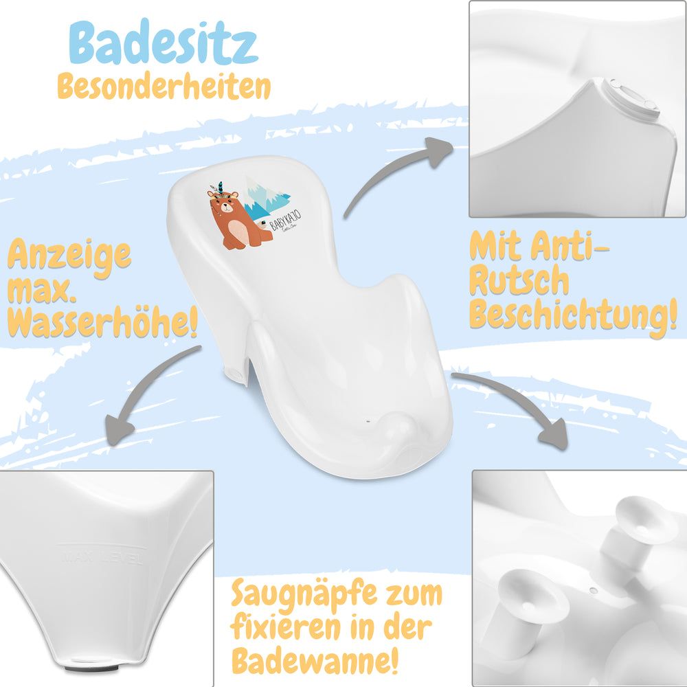 Babykajo 3 Set Baby Badewanne + Baby Wanneneinsatz + Kapuzenhandtuch – TÜV Rheinland zertifiziert!