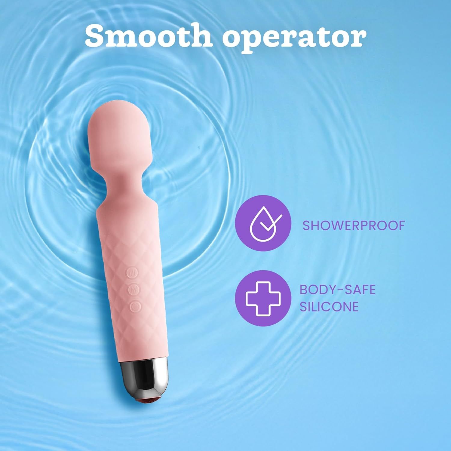 Oliver James Vibrator für Frauen - Leise & Leistungsstark Pastellrosa