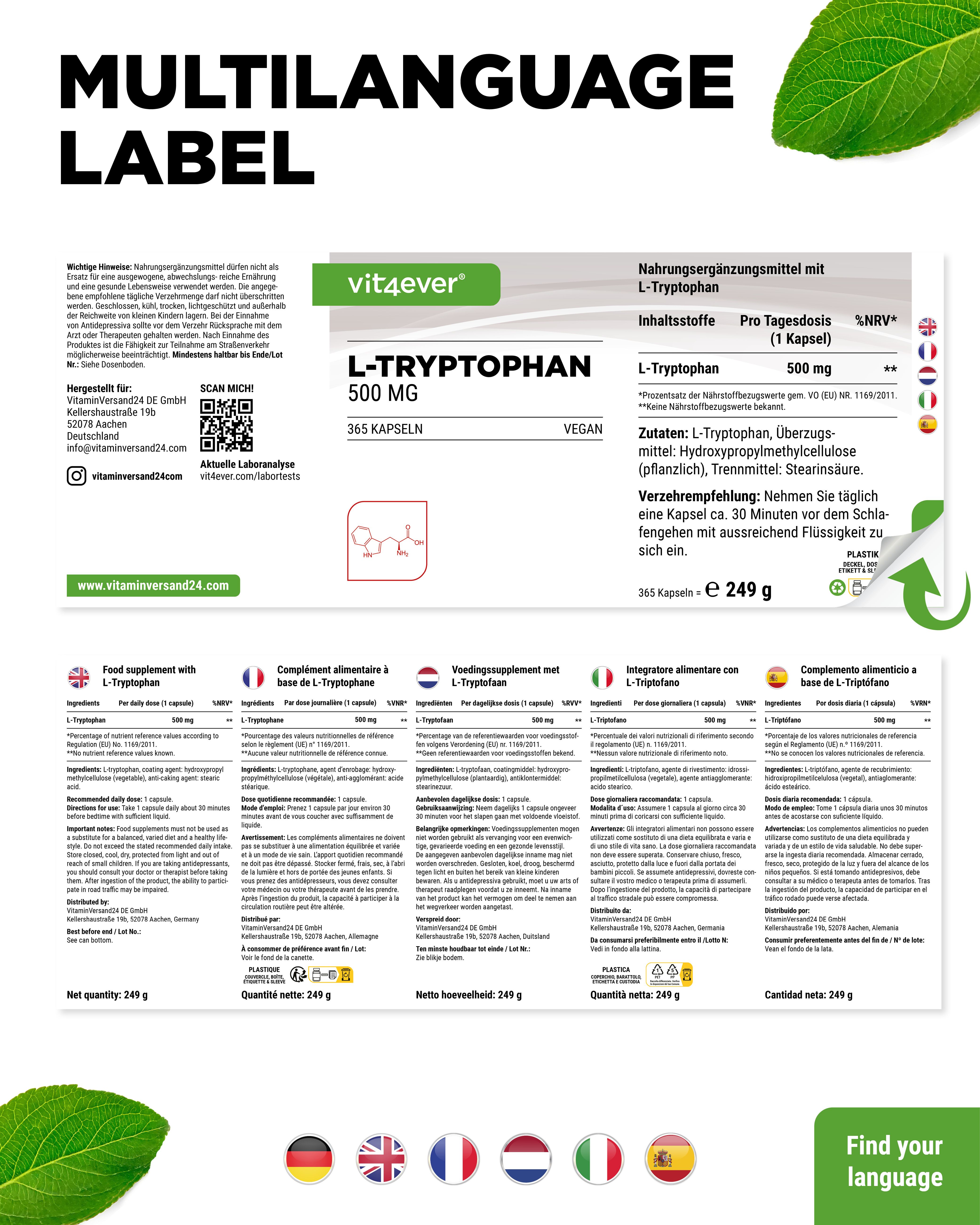 vit4ever L-Tryptophan