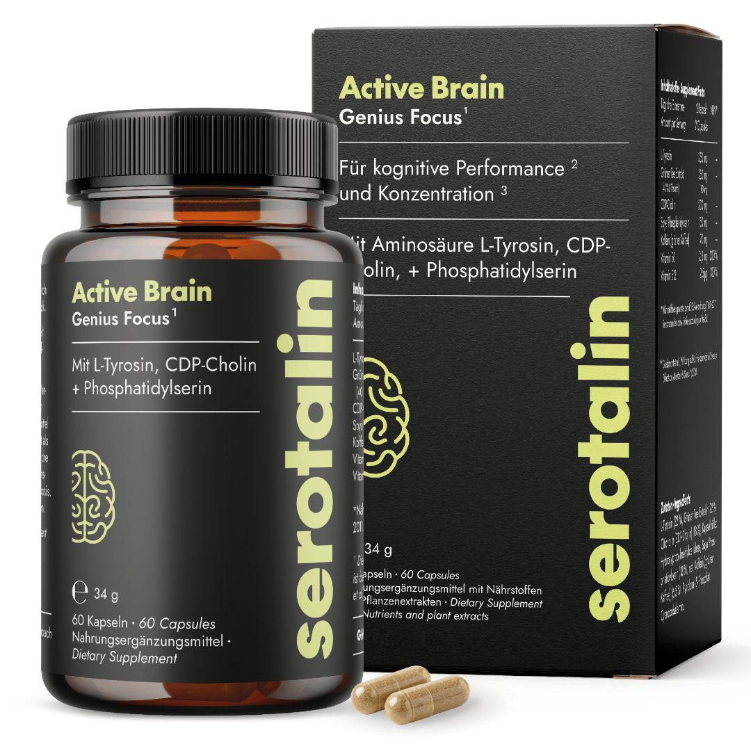serotalin® GENIUS BRAIN Performance, Energie, Fokus & Gedächtnis | CDP-Cholin