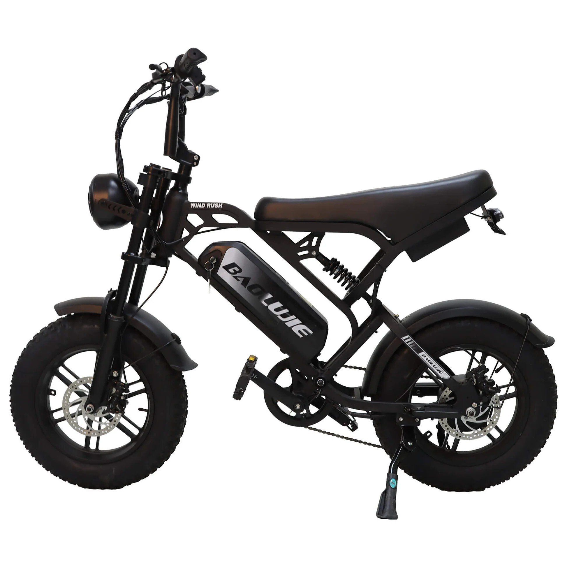 BAOLUJIE F2 E-Bike mit Vollfederung, 48 V 13 Ah, 16" x 4,0"