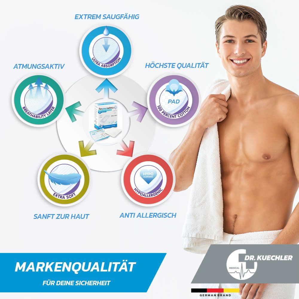 Dr. Kuechler Medical® Duschpflaster, Wundpflaster, wasserfest, steril, sensitiv
