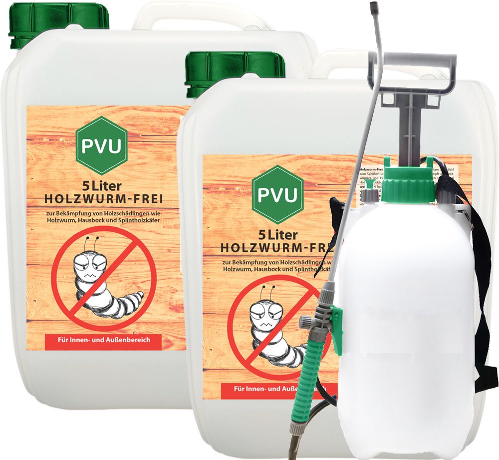 PVU Holzwurmspray zur Bekämpfung von Holwürmern und Holz Schädlingen